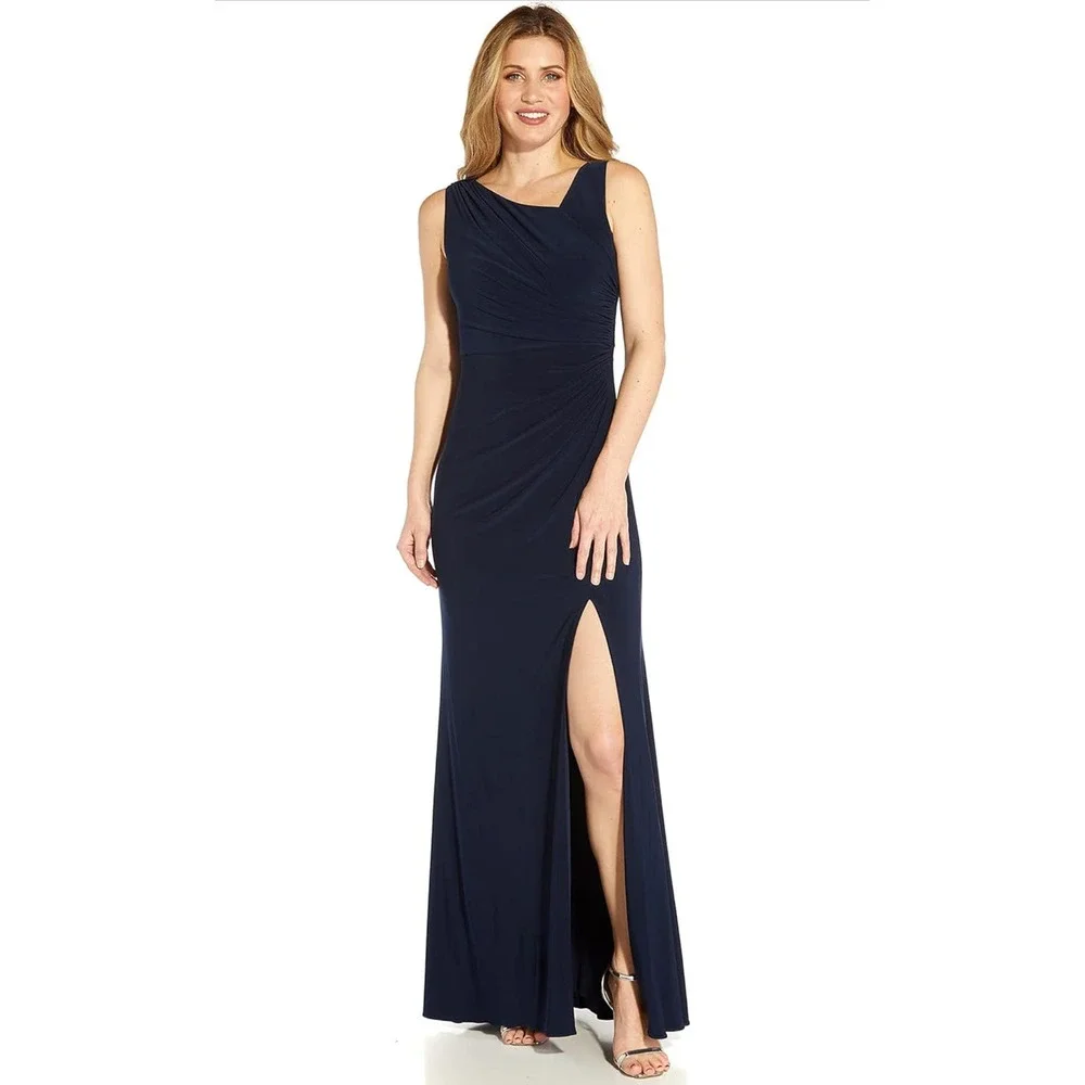 Adrianna Papell Sequin Jersey Dress - Elegant Glamour in Size 8 MSRP $179 wom802 - Picture 5 of 5